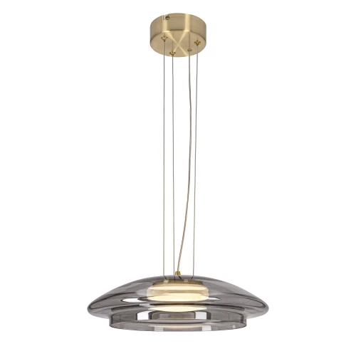 OMBRE 34 lampa wisząca satynowy złoty 1x10W GX53 klosz dymiony+biały 31-51103 Candellux