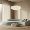 Lampa wisząca CAFEE skandynawska - z abażurem kremowym latte 66cm - nowoczesne oświetlenie sufitowe do salonu i jadalni E27 31-39224 Candellux