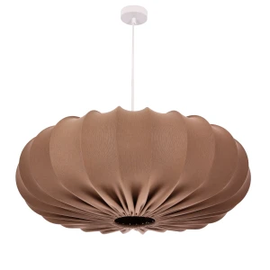 Lampa wisząca CAFEE skandynawska - z abażurem brązowym mokka 66cm - nowoczesne oświetlenie sufitowe do salonu i jadalni E27 31-39248 Candellux
