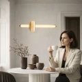 PURAS lampa wisząca pozioma mosiężny 15W LED 3000K klosz bezbarwny+biały 31-50595 Candellux