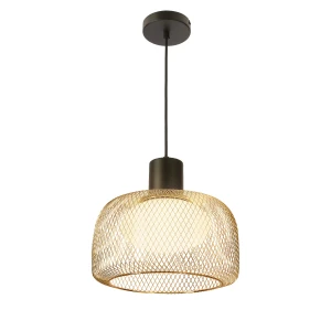 SOPRA 32 lampa wisząca czarny 1x10W GX53 klosz złoty+biały 31-50960 Candellux