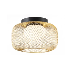SOPRA 32 lampa sufitowa czarny 1x10W GX53 klosz złoty+biały 31-50977 Candellux