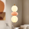 FLORES lampa wisząca mosiężny+brązowy 12W LED 3000K klosz biały 32-50649 Candellux