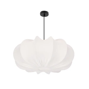 Lampa wisząca CAFEE skandynawska - z abażurem kremowym latte 52 cm - minimalistyczne oświetlenie sufitowe w stylu japandi E27 31-42002 Candellux