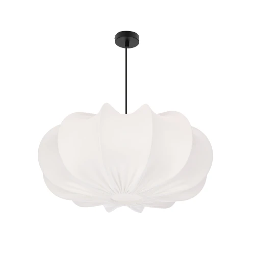 Lampa wisząca CAFEE skandynawska - z abażurem kremowym latte 52 cm - minimalistyczne oświetlenie sufitowe w stylu japandi E27 31-42002 Candellux