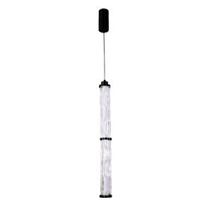 CORTE lampa wisząca czarny matowy 18W LED 3000K klosz bezbarwny 31-50748 Candellux