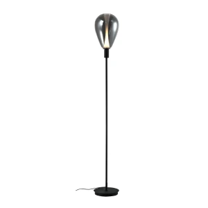 DENSO 20 lampa podłogowa czarny 1x5W G9 klosz dymiony 51-51141 Candellux
