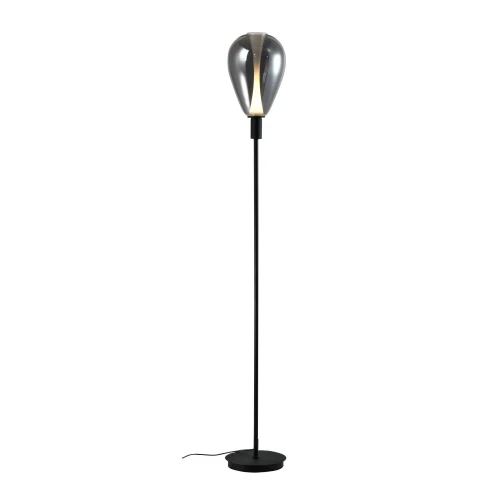 DENSO 20 lampa podłogowa czarny 1x5W G9 klosz dymiony 51-51141 Candellux