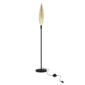 NORDIC lampa podłogowa czarny 1x5W G9 klosz bursztynowy 51-51240 Candellux