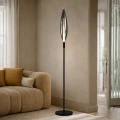 NORDIC lampa podłogowa czarny 1x5W G9 klosz dymiony 51-51202 Candellux
