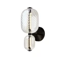 PLAYA lampa kinkiet czarny 10W LED 3000K klosz owalny bezbarwny 22-50540 Candellux