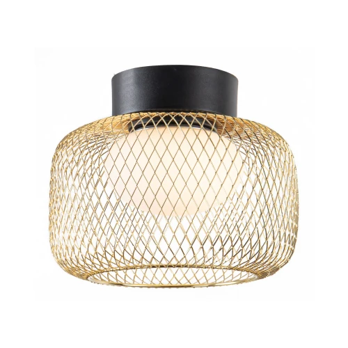 SOPRA 25 lampa sufitowa czarny 1x10W GX53 klosz złoty+biały 31-50984 Candellux