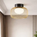 SOPRA 25 lampa sufitowa czarny 1x10W GX53 klosz złoty+biały 31-50984 Candellux