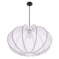 MELLOW lampa wisząca czarny 1x40W E27 abażur mist 60 biały kula 31-41975 Candellux