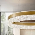 Lampa wisząca FROZI w stylu glamour – złoty klosz z kryształkami – eleganckie i nowoczesne oświetlenie salonu LED 31-35554 Candellux
