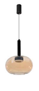 BUENO lampa wisząca czarny 1x9W GX53 klosz bezbarwny+złoty 31-50465 Candellux