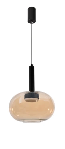 BUENO lampa wisząca czarny 1x9W GX53 klosz bezbarwny+złoty 31-50465 Candellux