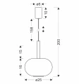 BUENO lampa wisząca czarny 1x9W GX53 klosz bezbarwny+złoty 31-50465 Candellux
