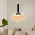 BUENO lampa wisząca czarny 1x9W GX53 klosz bezbarwny+złoty 31-50465 Candellux