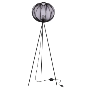 MELLOW lampa podłogowa czarny 1x40W E27 abażur mist 52 czarny kula 51-41944 Candellux