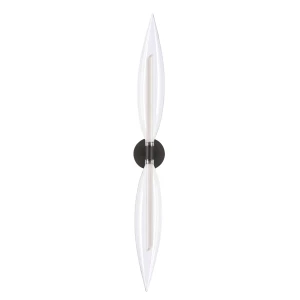 NORDIC lampa kinkiet czarny 2x5W G9 klosz bezbarwny 22-55187 Candellux
