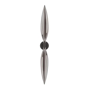 NORDIC lampa kinkiet czarny 2x5W G9 klosz dymiony 22-55217 Candellux