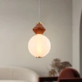 FLORES lampa wisząca mosiężny+brązowy 7W LED 3000K klosz biały 31-50625 Candellux
