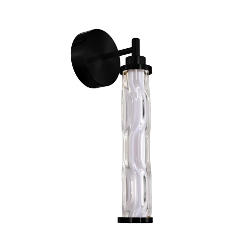 CORTE lampa kinkiet czarny matowy 10W LED 3000K klosz bezbarwny 21-50755 Candellux