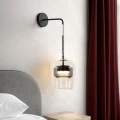 GLAXI lampa kinkiet czarny 1x9W GX53 klosz bezbarwny+dymiony 21-50373 Candellux