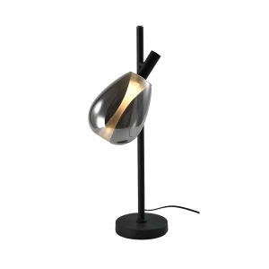 DENSO 26 lampka stołowa czarny 1x5W G9 klosz dymiony 41-51257  Candellux