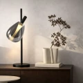 DENSO 26 lampka stołowa czarny 1x5W G9 klosz dymiony 41-51257  Candellux