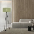 SHANTI lampa podłogowa czarny 1x40W E27 abażur miętowy 51-38753 Candellux