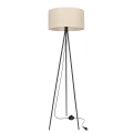 SHANTI lampa podłogowa czarny 1x40W E27 abażur beżowy 51-38760 Candellux