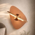 RELAX lampa kinkiet mosiężny 5W LED 3000K klosz bursztynowy 21-50809 Candellux