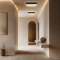 Quattro lampa sufitowa plafon kwadrat czarny 35x35 18W LED 4000K klosz biały 10-31952 Candellux