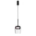 GLAXI lampa wisząca czarny 1x9W GX53 klosz bezbarwny+dymiony 31-50359 Candellux