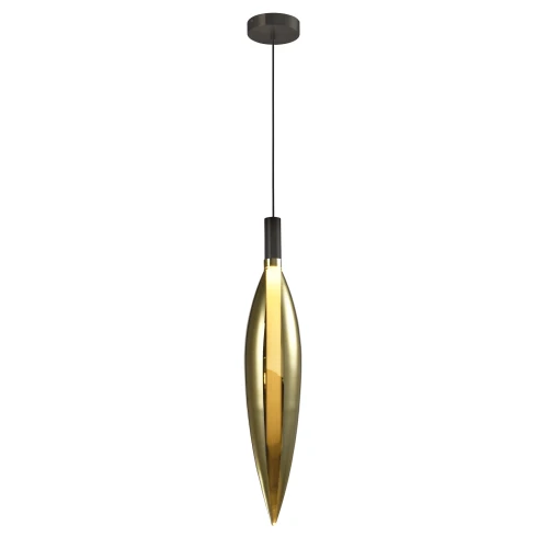 NORDIC lampa wisząca czarny 1x5W G9 klosz złoty 31-51332 Candellux