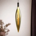 NORDIC lampa wisząca czarny 1x5W G9 klosz złoty 31-51332 Candellux