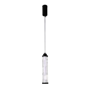 CORTE lampa wisząca czarny matowy 10W LED 3000K klosz bezbarwny 31-50731 Candellux