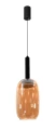 BUENO lampa wisząca czarny 1x9W GX53 klosz bezbarwny+bursztynowy 31-50458 Candellux