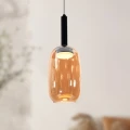 BUENO lampa wisząca czarny 1x9W GX53 klosz bezbarwny+bursztynowy 31-50458 Candellux