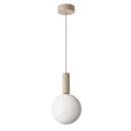 TESTA lampa wisząca beżowy 1x10W G9 klosz biały 31-50892 Candellux
