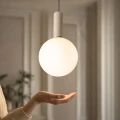 TESTA lampa wisząca beżowy 1x10W G9 klosz biały 31-50892 Candellux
