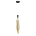 NORDIC lampa wisząca czarny 1x5W G9 klosz bursztynowy 31-51318 Candellux
