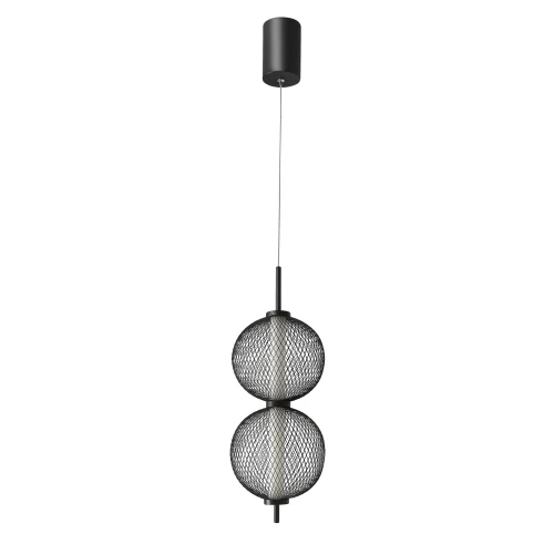 PUMA lampa wisząca 14cm czarny 10W LED 3000K klosz biały 32-35356 Candellux