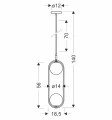Lampa wisząca CORDEL elegancka - czarna z grafitowymi kloszami kulkami - minimalistyczne oświetlenie salonu 2x G9 LED 32-44051 Candellux