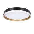Florida lampa sufitowa plafon biało złoty+czarny 24w led 38 cm klosz biały 13-11343 Candellux