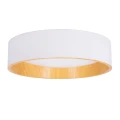 LAZIO LAMPA SUFITOWA PLAFON BIAŁO DREWNIANY 24W LED 40 CM KLOSZ BIAŁY 14-24107 Candellux