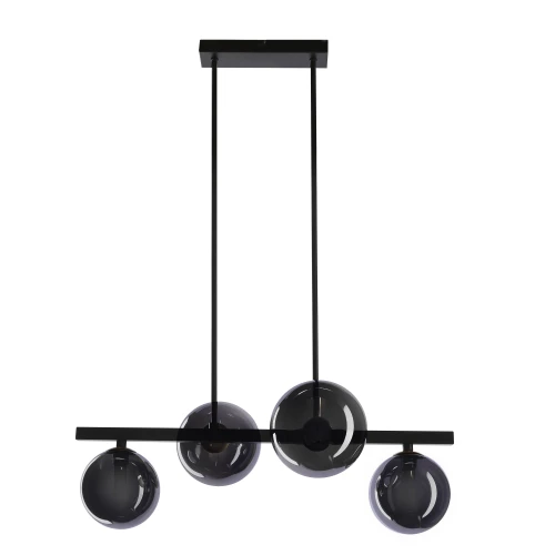 Kama lampa wisząca czarny+złoty 4x28W G9 klosz grafitowy 34-44143 Candellux