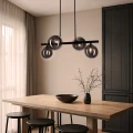 Kama lampa wisząca czarny+złoty 4x28W G9 klosz grafitowy 34-44143 Candellux